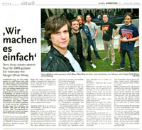 Hannoversches Wochenblatt vom 31.8.08 // KLICK zum lesen.